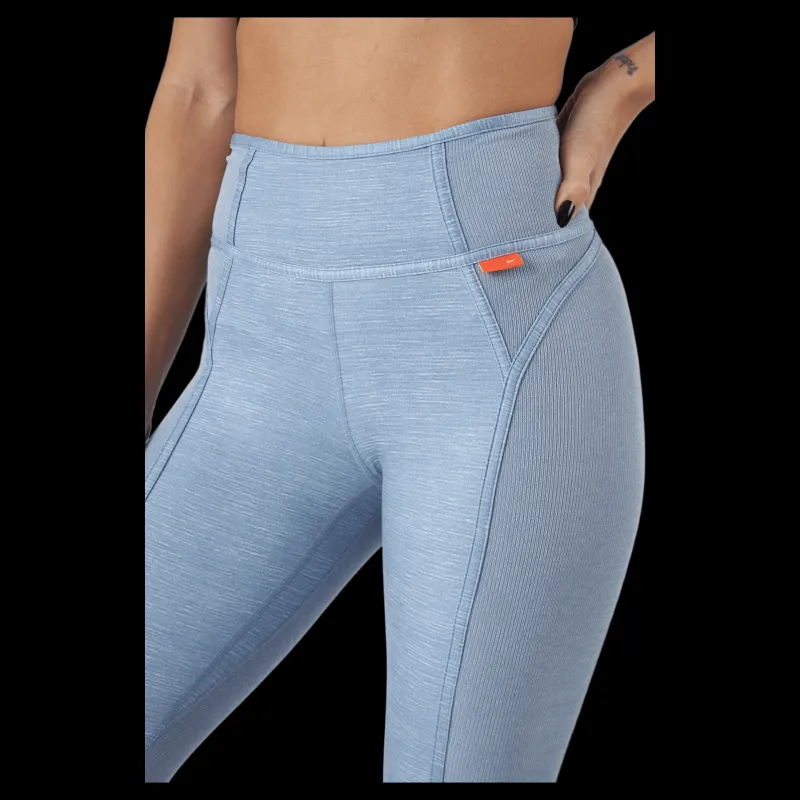 Nike Dri-fit One Luxe Women's Mid-r Ashen Slate/htr Blå