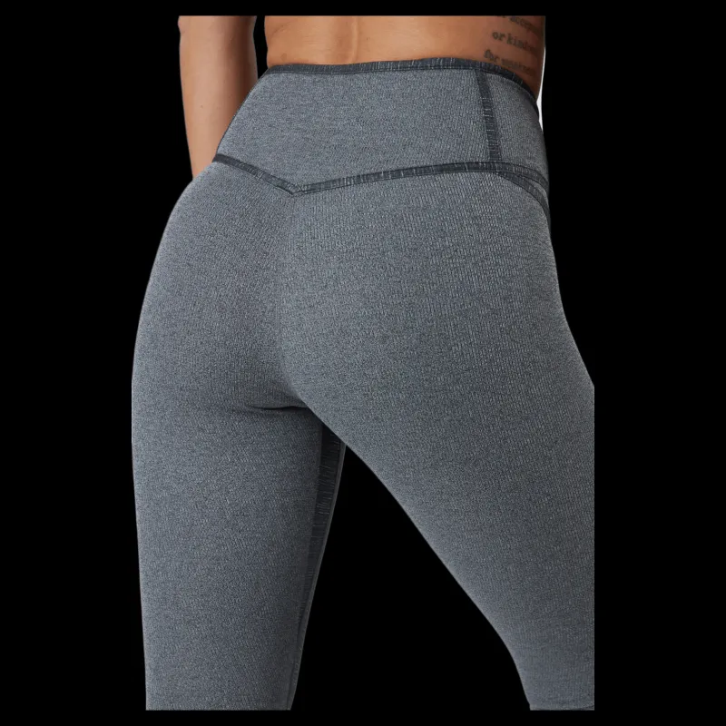Nike Dri-fit One Luxe Women's Mid-r Black/htr Grå Sale