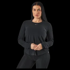 Nike Dri-FIT One Luxe Women's Standard Fit Long-Sleeve Top BLACK/REFLECTIVE SILV Svart Best