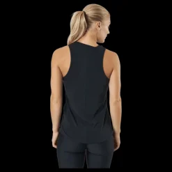 Outlet Nike Dri-FIT One Luxe Women's Standard Fit Tank BLACK/REFLECTIVE SILV Svart