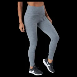 New Nike Dri-FIT One Women's Mid-Rise Leggings IRON GREY/HTR/WHITE Grå
