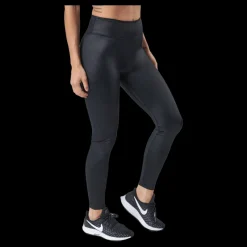 Nike Dri-FIT One Women's Mid-Rise Shine Leggings BLACK/WHITE Svart Best