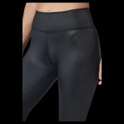 Nike Dri-FIT One Women's Mid-Rise Shine Leggings BLACK/WHITE Svart Best