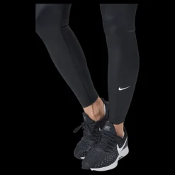Nike Dri-FIT One Women's Mid-Rise Shine Leggings BLACK/WHITE Svart Best