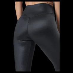 Nike Dri-FIT One Women's Mid-Rise Shine Leggings BLACK/WHITE Svart Best