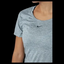 Nike Dri-FIT One Women's Standard Fit Short-Sleeve Top PARTICLE GREY/HTR/BLACK Grå Sale
