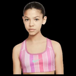 Nike Dri-FIT Reversible Racerback Stripe Junior Pink Rosa Clearance