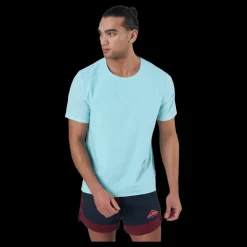 Nike Dri-fit Rise 365 Short-sleeve Copa/reflective Silv Blå Sale