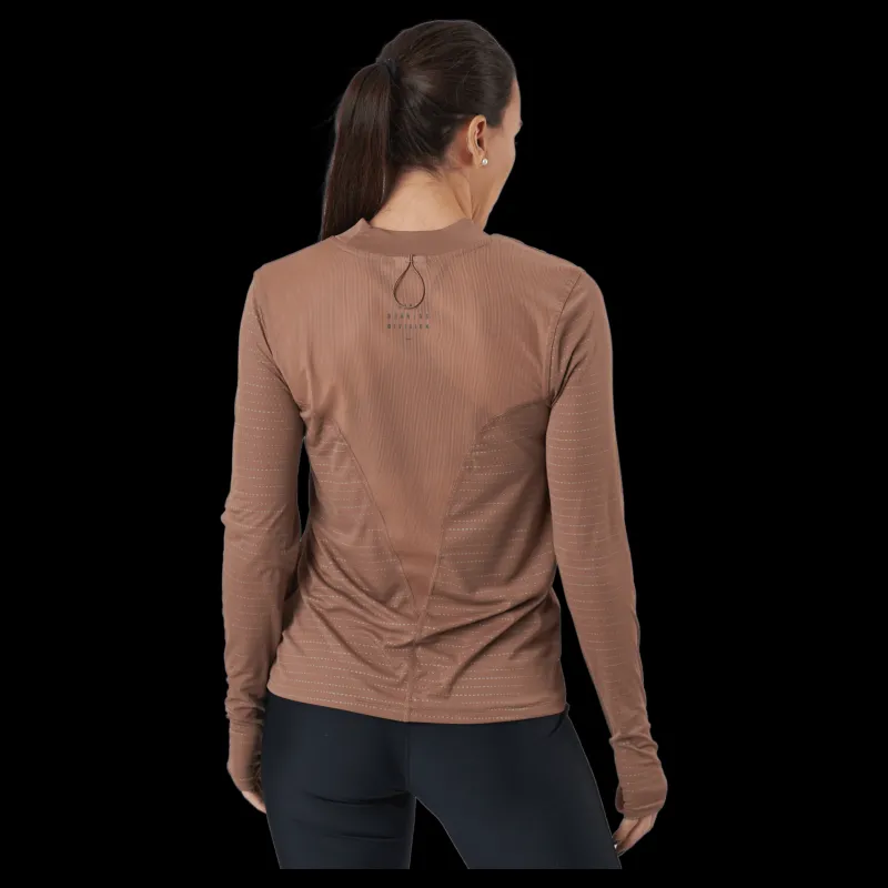 Nike Dri-fit Run Division Women's L Archaeo Brown/pink Oxford/refb Brun