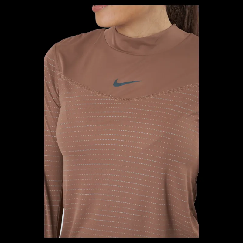 Nike Dri-fit Run Division Women's L Archaeo Brown/pink Oxford/refb Brun
