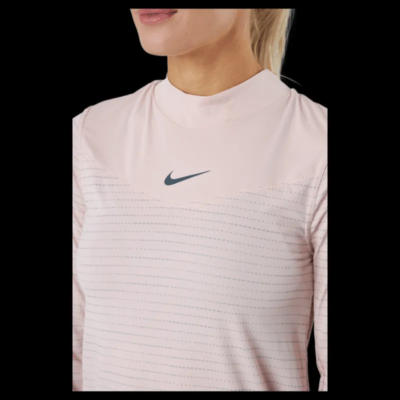Nike Dri-fit Run Division Women's L Pink Oxford/sail/refblk Rosa New