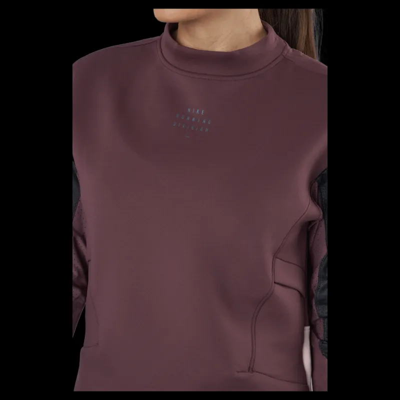 New Nike Dri-fit Run Divsion Women's Ru Dark Wine/black/pale Coral/bla Lila