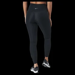 Nike Dri-fit Swoosh Run Women's 7/8 Black/white Svart Outlet