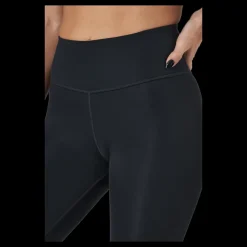 Nike Dri-fit Swoosh Run Women's 7/8 Black/white Svart Outlet
