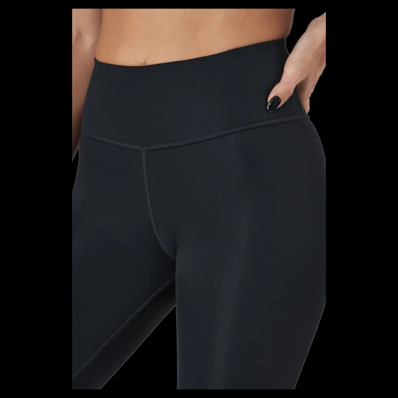 Nike Dri-fit Swoosh Run Women's 7/8 Black/white Svart Outlet