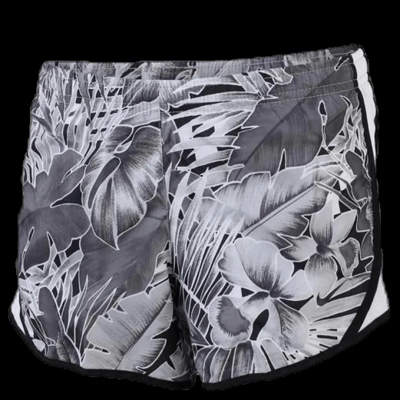 Nike Dri-FIT Tempo Printed Youth White/Black Grå Hot
