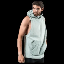 Nike Dri-FIT Therma Sleeveless Hood Black/Green Blå