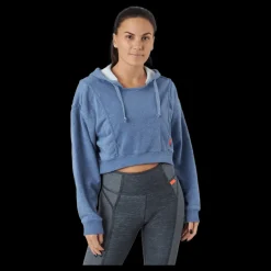 New Nike Dri-fit Women's Fleece Trainin Ashen Slate/htr Blå