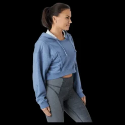 New Nike Dri-fit Women's Fleece Trainin Ashen Slate/htr Blå