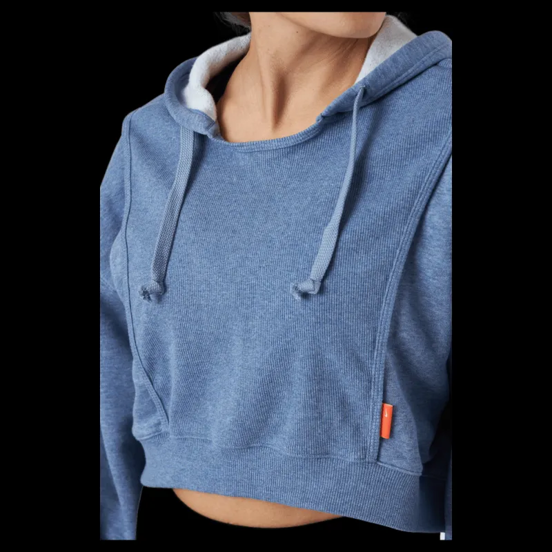 New Nike Dri-fit Women's Fleece Trainin Ashen Slate/htr Blå