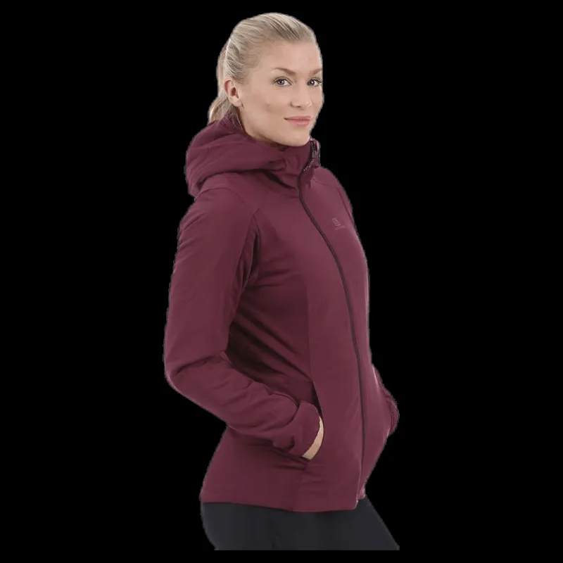 Salomon Drifter Mid Hoodie Pink Rosa Hot