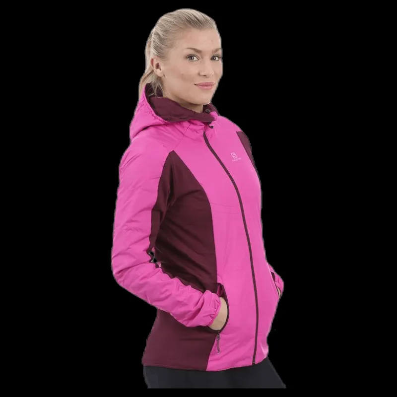 Salomon Drifter Mid Hoodie Pink Rosa Hot