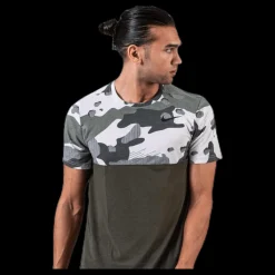 Best Nike Dry Camo SS Top Green Flerfärgad