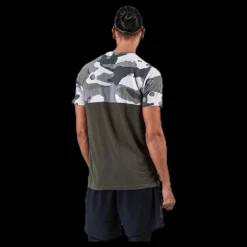 Best Nike Dry Camo SS Top Green Flerfärgad
