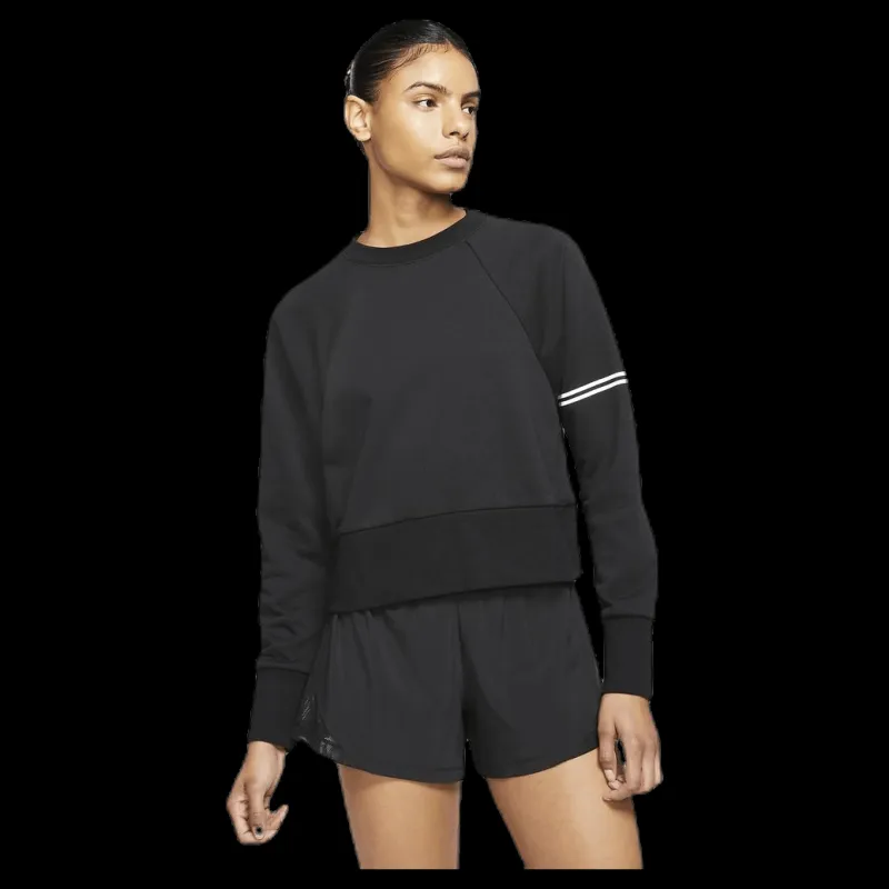 Nike Dry Get Fit Fleece Crew White/Black Svart Online