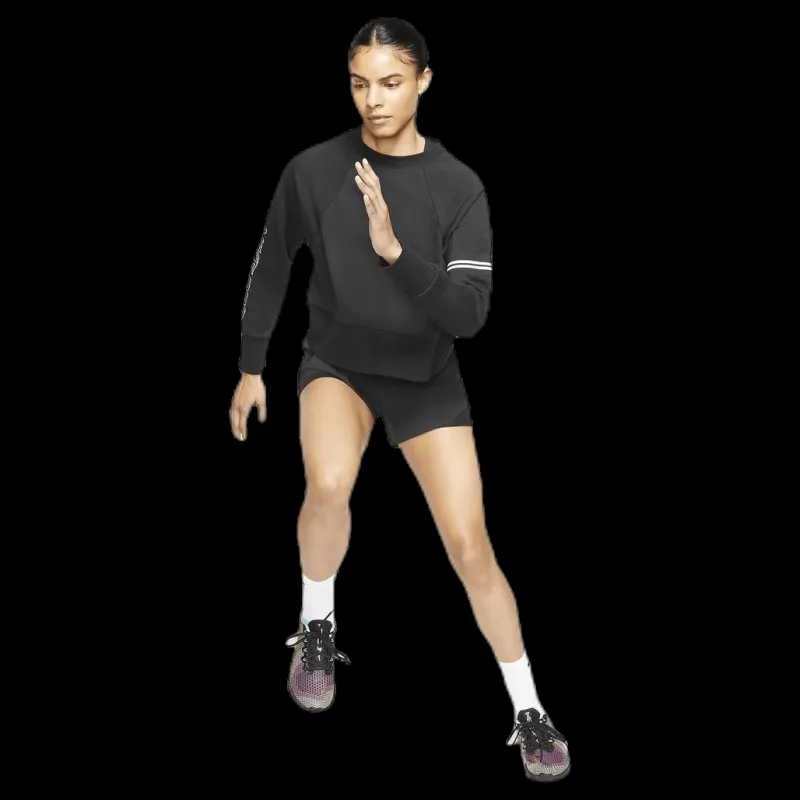 Nike Dry Get Fit Fleece Crew White/Black Svart Online
