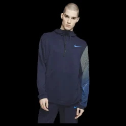 Nike Dry Hoodie Linear Vision Po Blue Blå Outlet