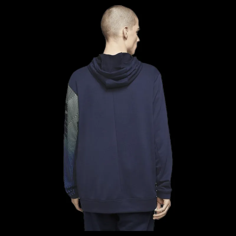 Nike Dry Hoodie Linear Vision Po Blue Blå Outlet
