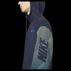 Nike Dry Hoodie Linear Vision Po Blue Blå Outlet