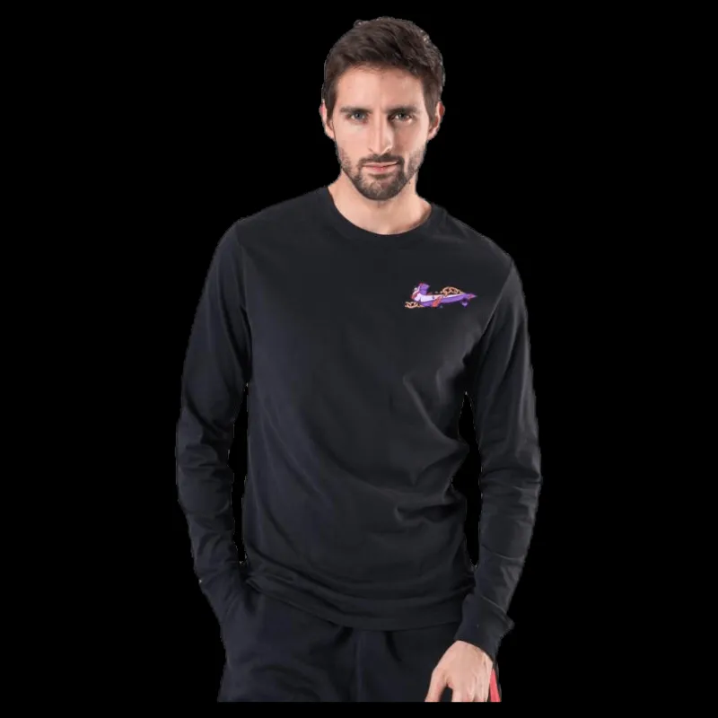 Hot Nike Dry Tee LS Hook Black Svart