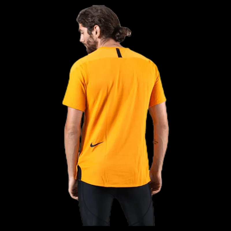 Nike Dry Top SS TP1 Orange Gul Clearance