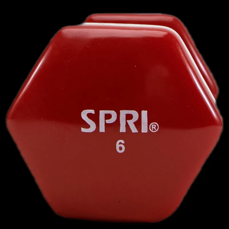 SPRI Dumbbell Vinyl 2,7KG/6LBS Röd