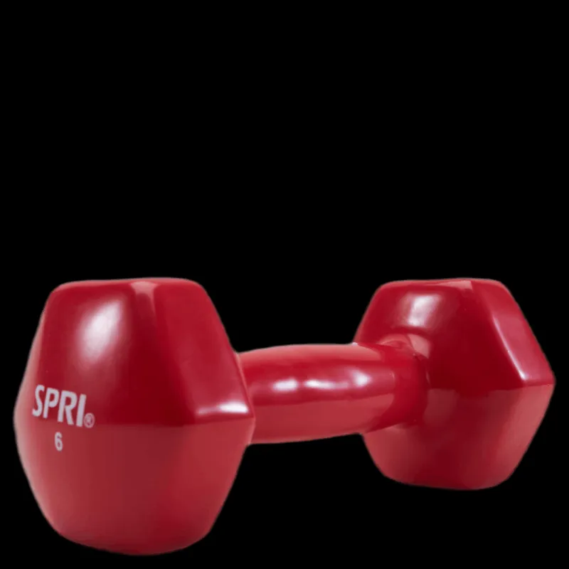 SPRI Dumbbell Vinyl 2,7KG/6LBS Röd