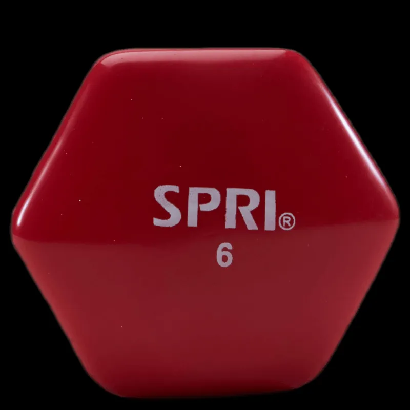 SPRI Dumbbell Vinyl 2,7KG/6LBS Röd