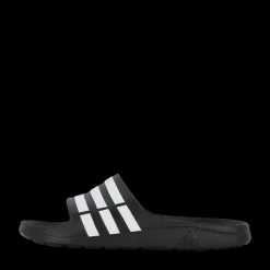 New adidas Duramo Slides Core Black / White / Core Black Svart