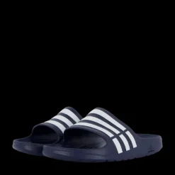 Best adidas Duramo Slides Dark Blue / White / Dark Blue Blå