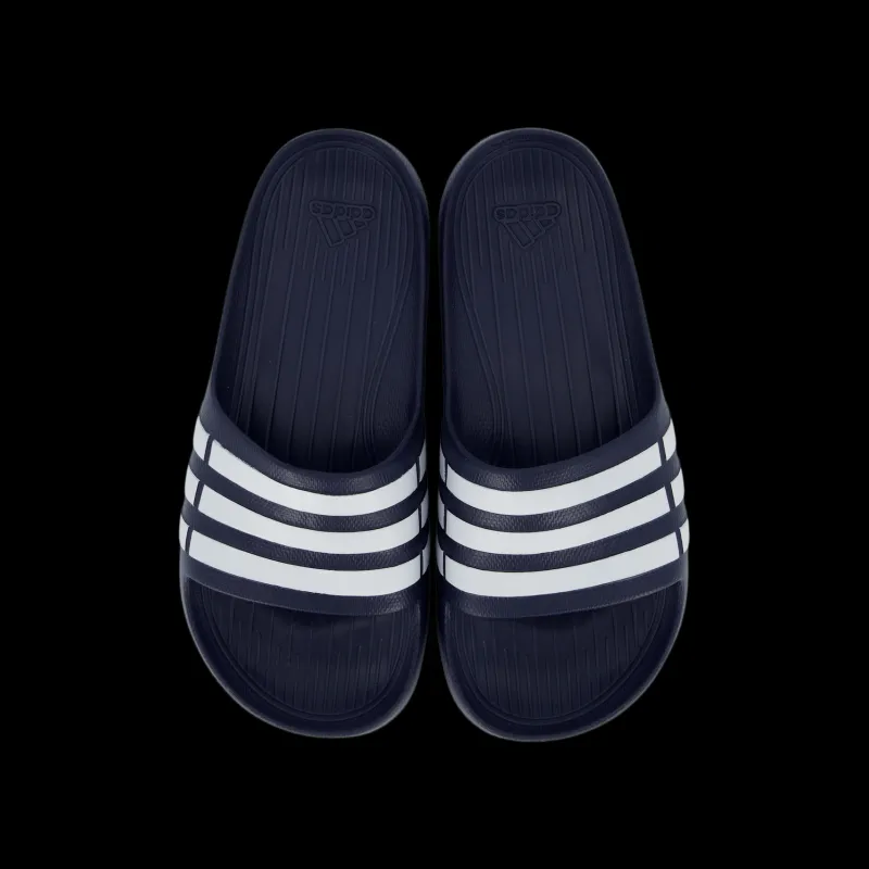 Best adidas Duramo Slides Dark Blue / White / Dark Blue Blå