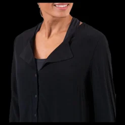 Pieces Ea Ls Shirt Black Svart