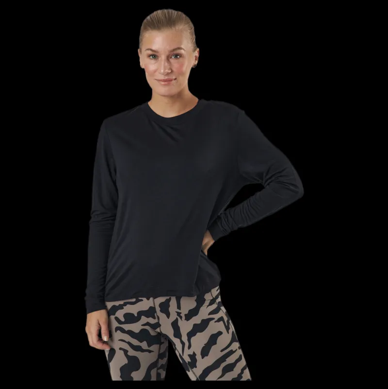 Casall Ease Crew Neck Black Svart Best