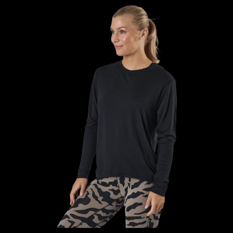 Casall Ease Crew Neck Black Svart Best