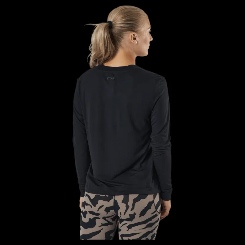 Casall Ease Crew Neck Black Svart Best
