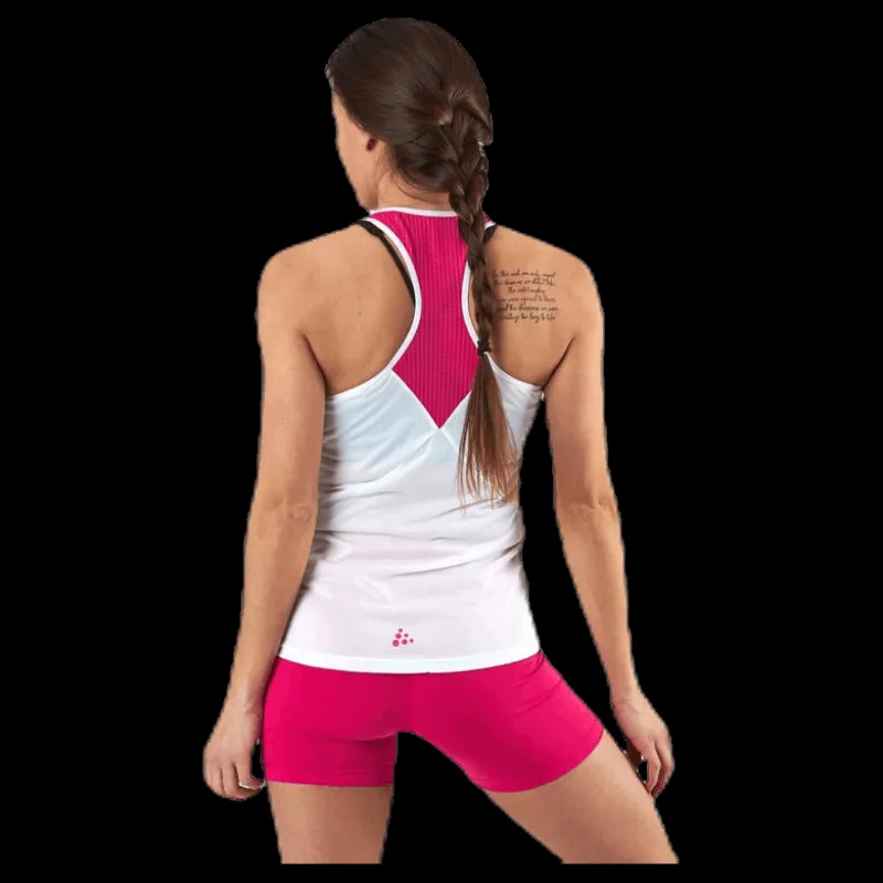 Craft Eaze Singlet Pink/White Rosa och Vit