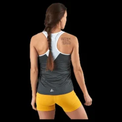 Craft Eaze Singlet White/Grey Vit och Grå Online
