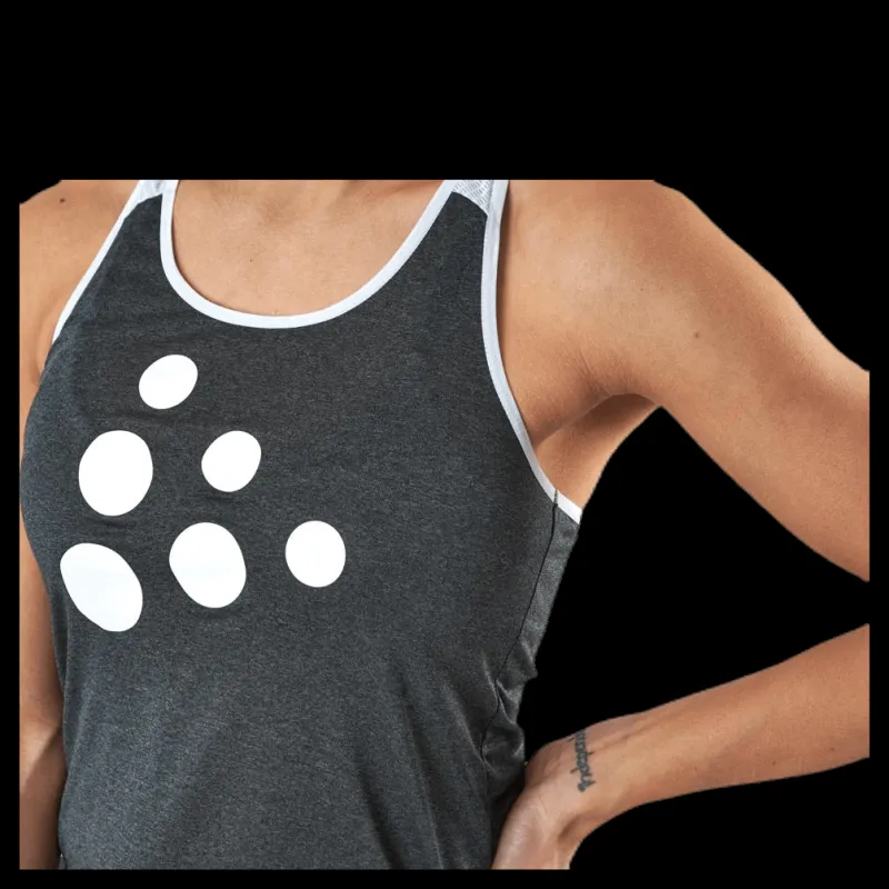 Craft Eaze Singlet White/Grey Vit och Grå Online