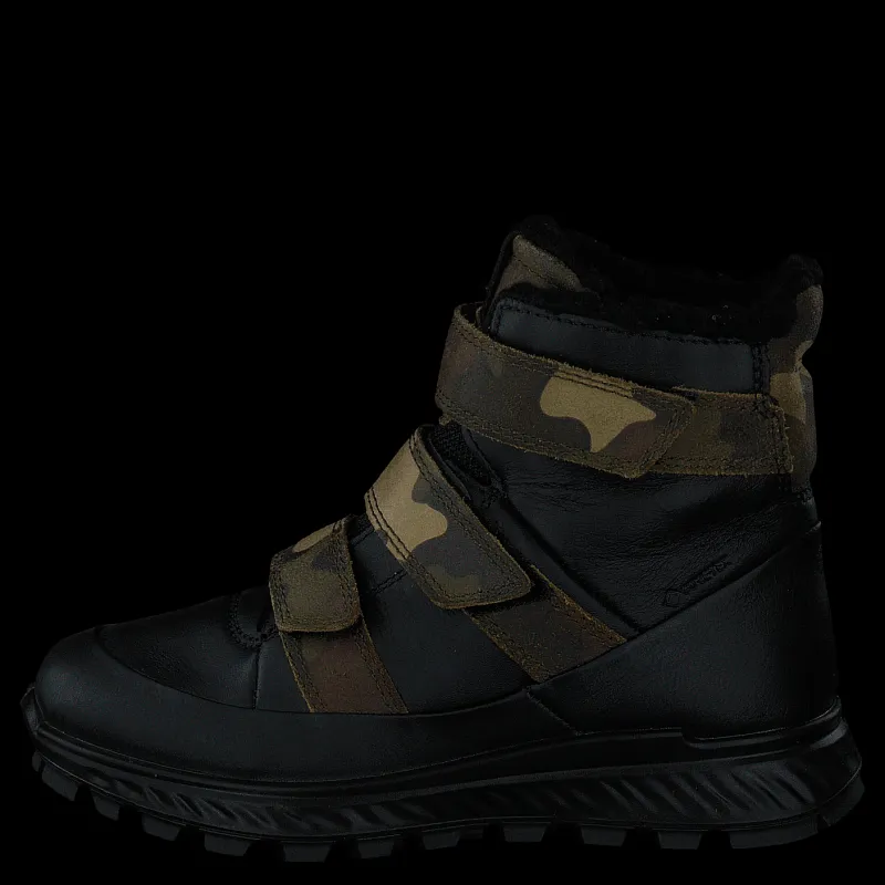 ECCO Exostrike Kids Black/tarmac Camo Svart Hot