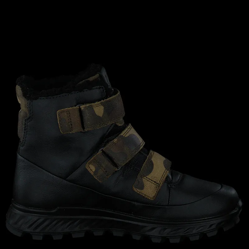 ECCO Exostrike Kids Black/tarmac Camo Svart Hot